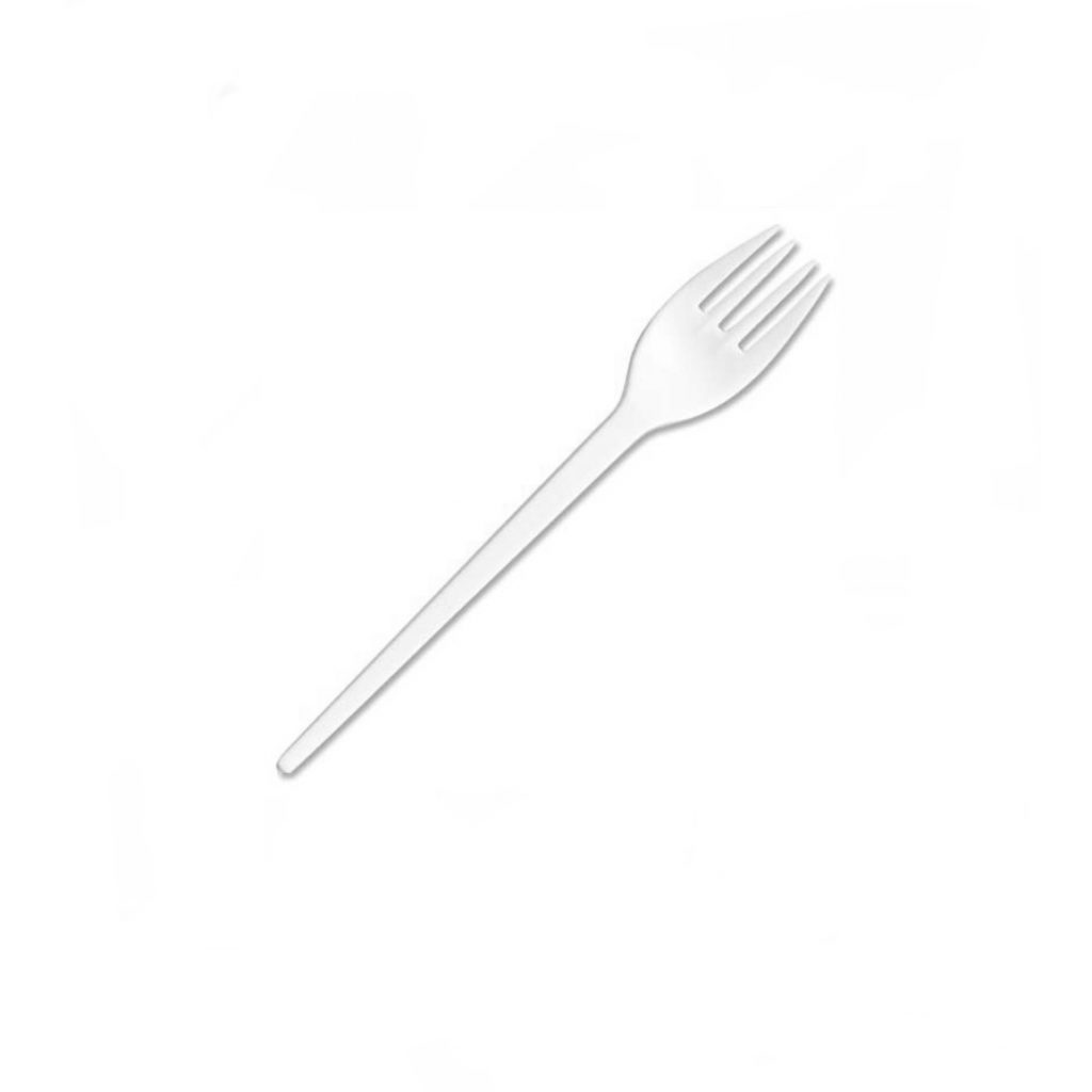 White Plastic Forks x100 M.A. Brother Cash & Carry